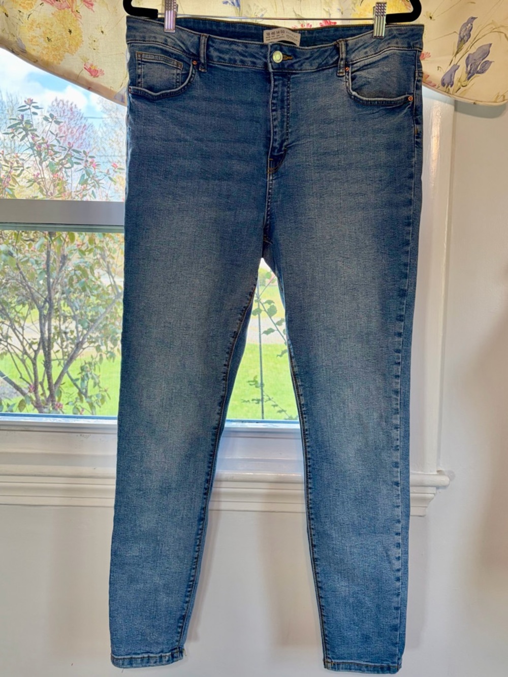Primark High Rise Skinny Medium wash Blue Jeans Plus Size 14 EUC